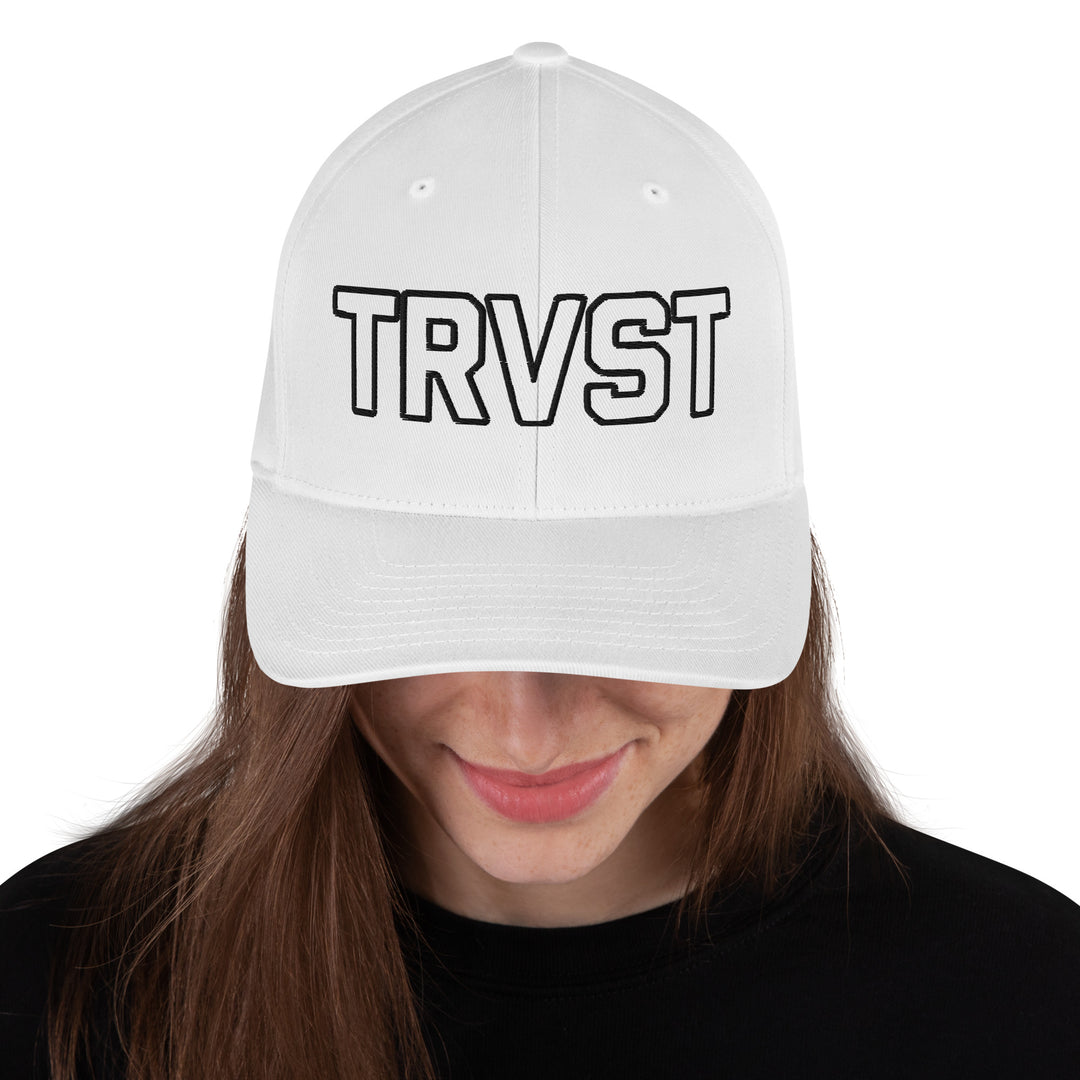 TRVST VINTAGE EMBROIDERED Structured Twill Cap with Back LOGO
